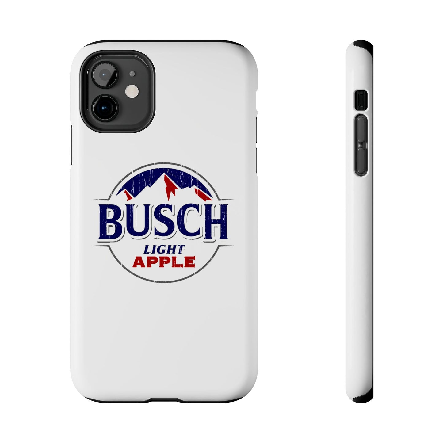 White Busch Apple Phone Case
