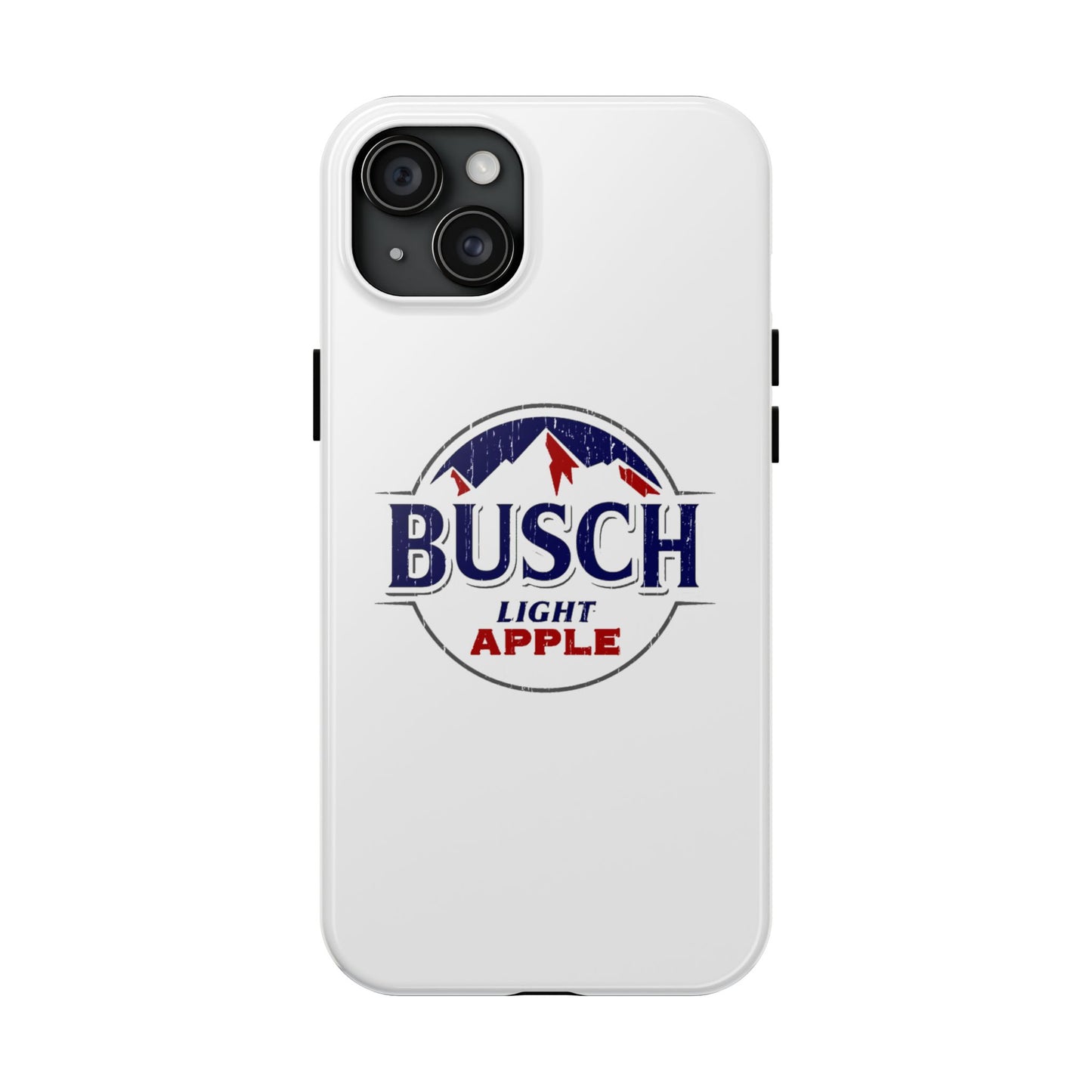 White Busch Apple Phone Case