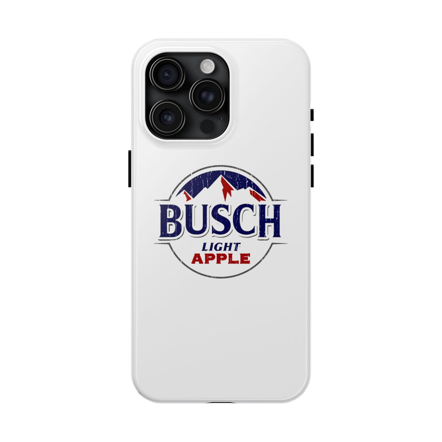 White Busch Apple Phone Case