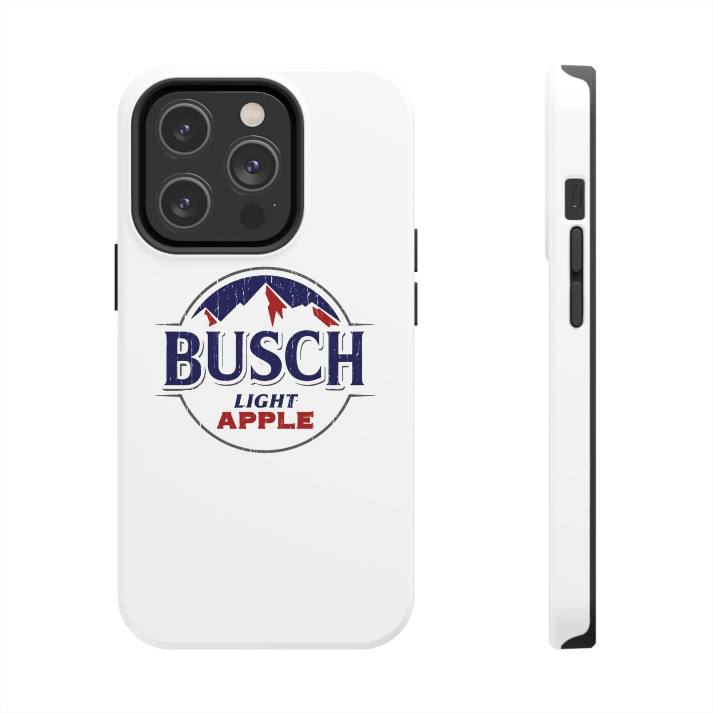 White Busch Apple Phone Case