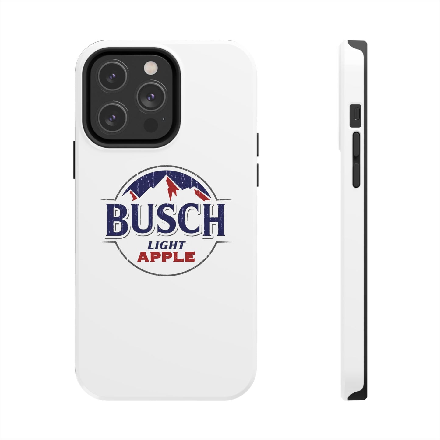 White Busch Apple Phone Case