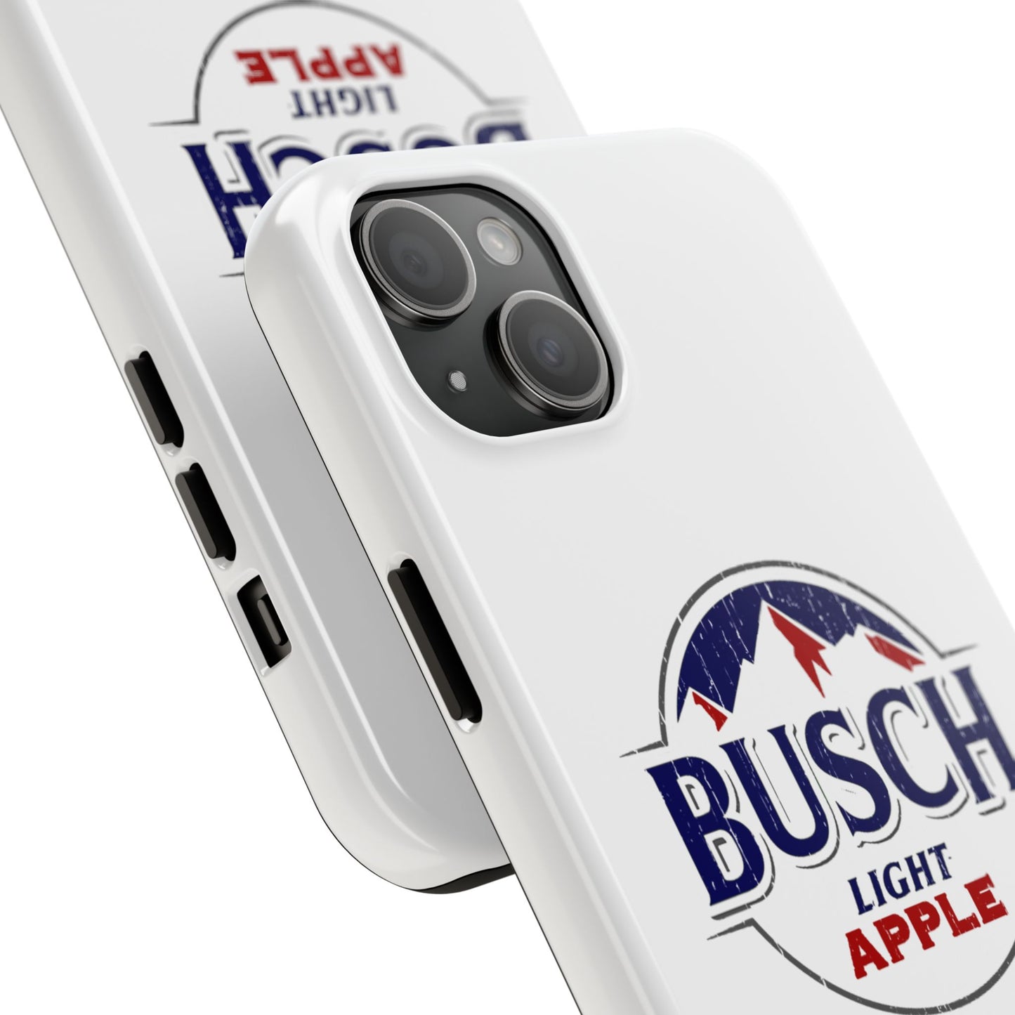 White Busch Apple Phone Case