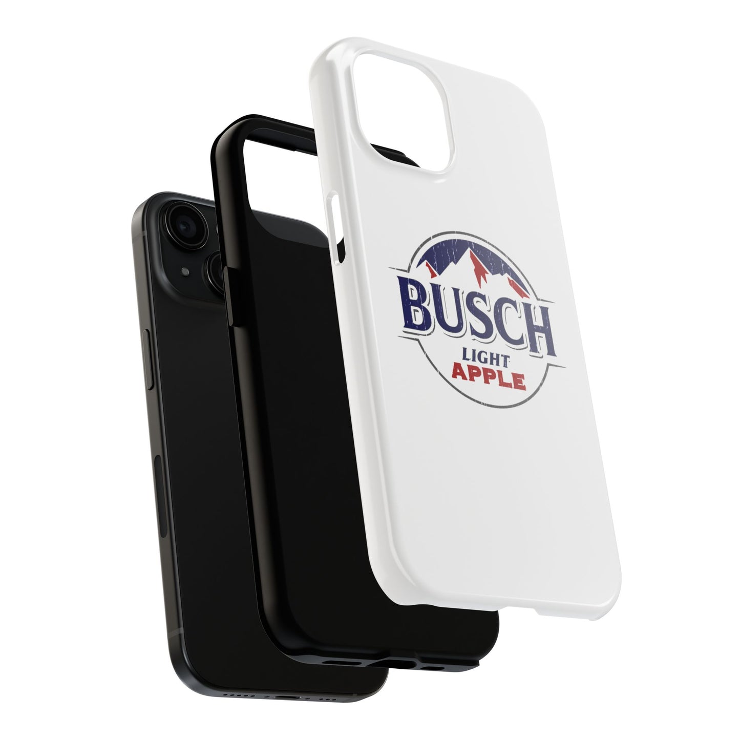 White Busch Apple Phone Case