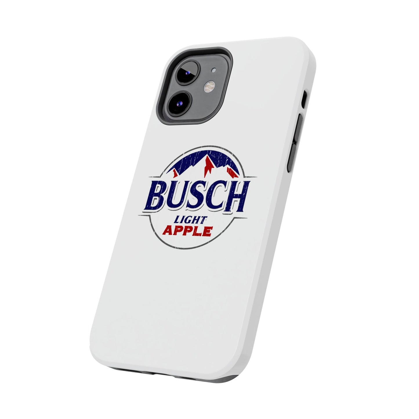 White Busch Apple Phone Case