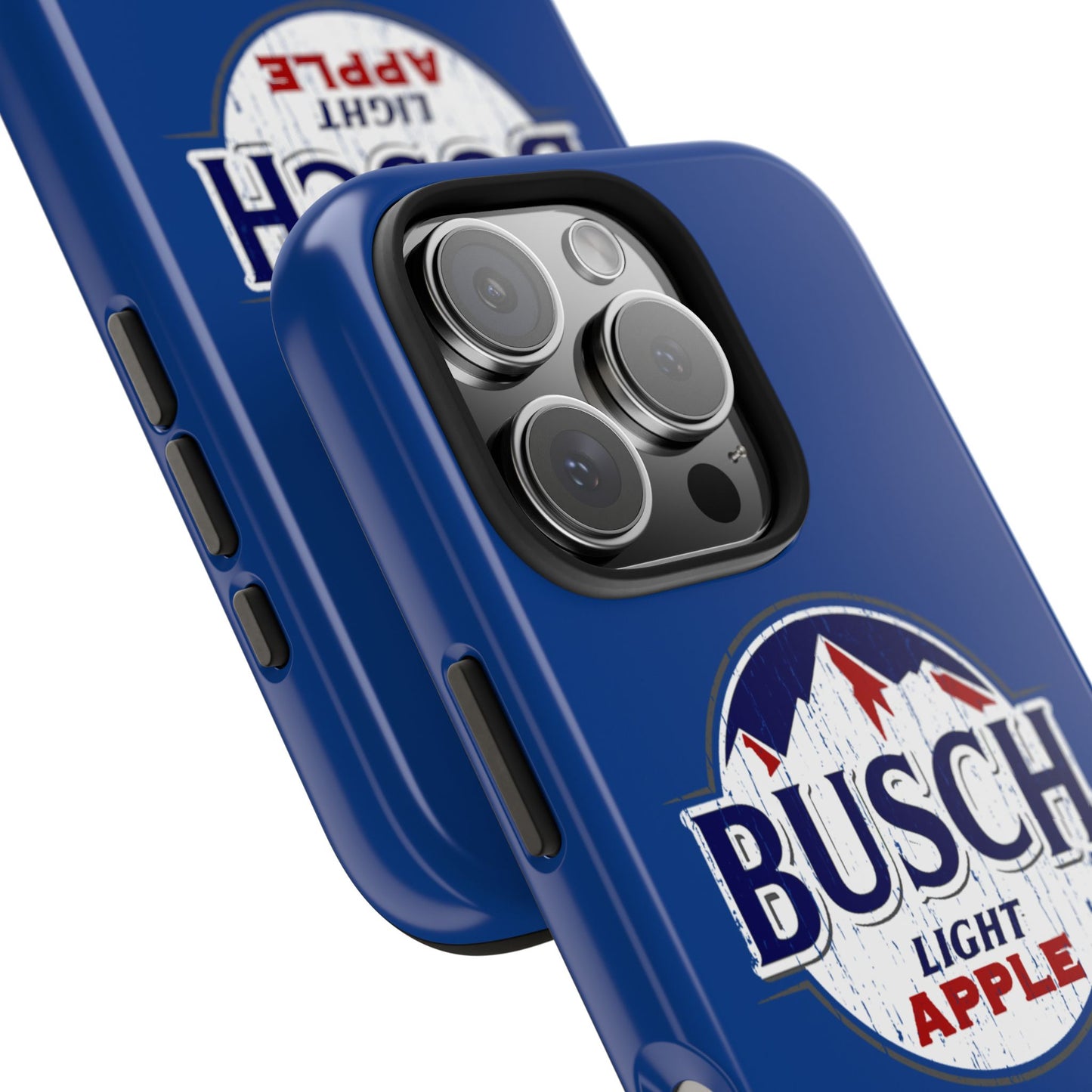 Dark Blue Busch Apple Phone Case