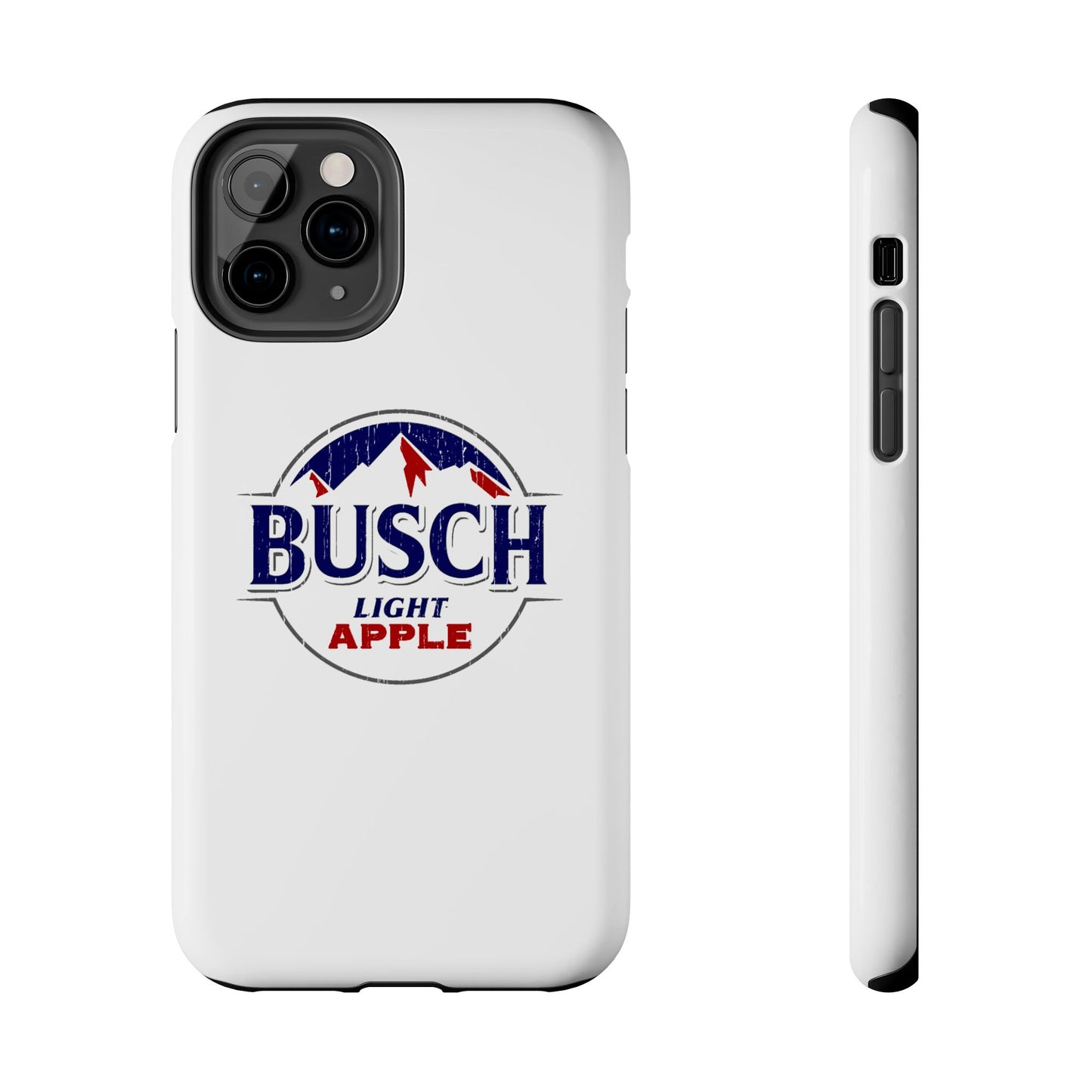 White Busch Apple Phone Case