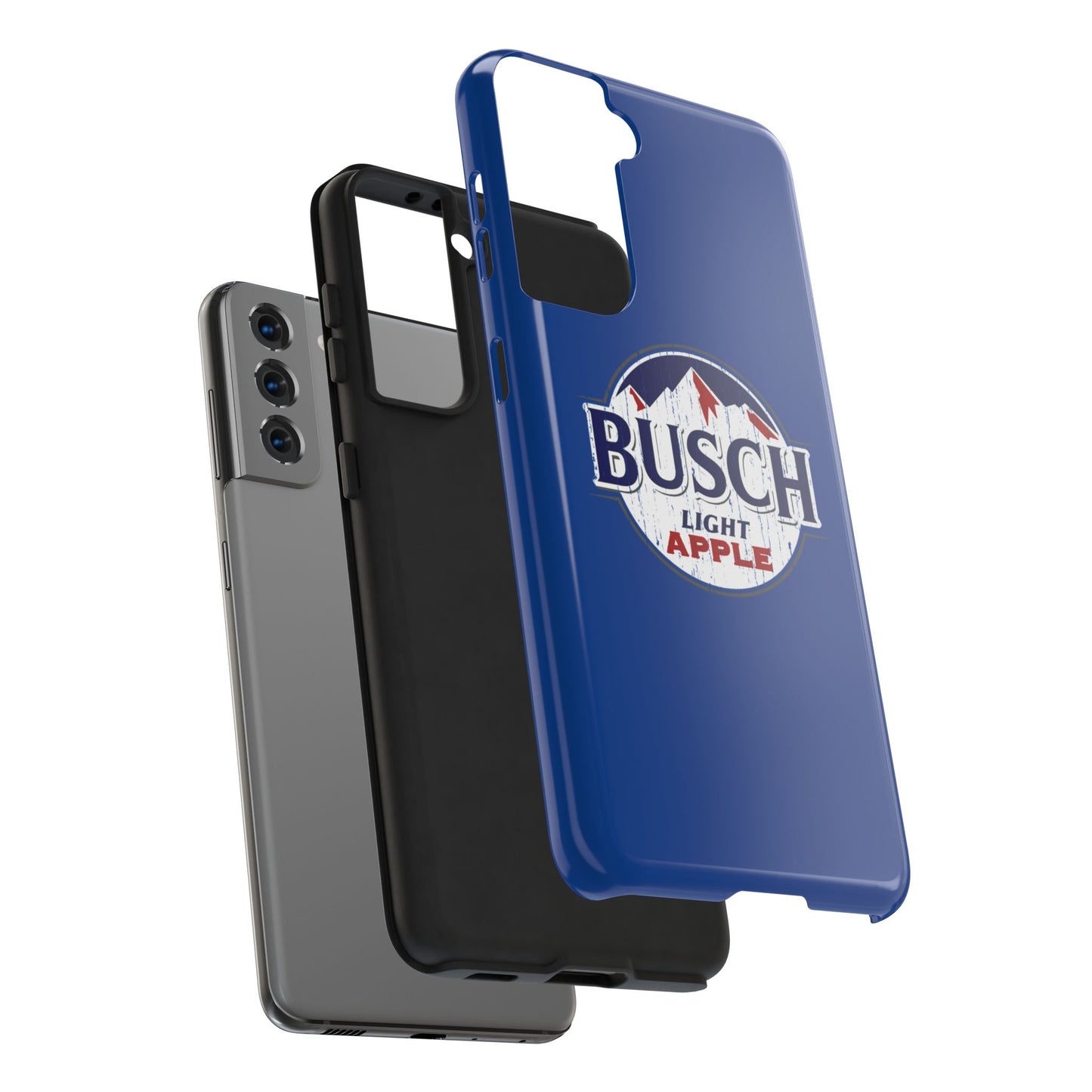 Dark Blue Busch Apple Phone Case