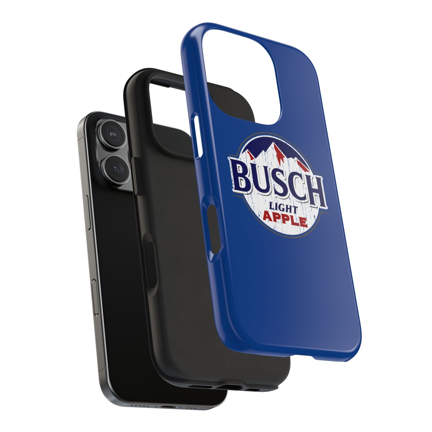 Dark Blue Busch Apple Phone Case
