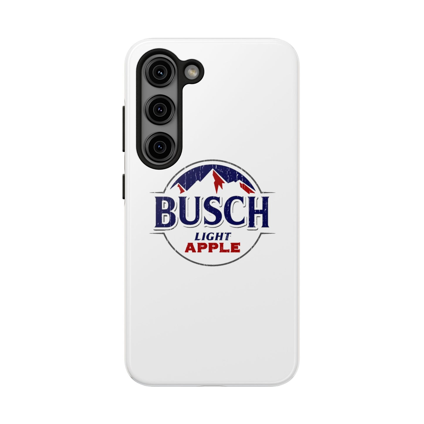 White Busch Apple Phone Case