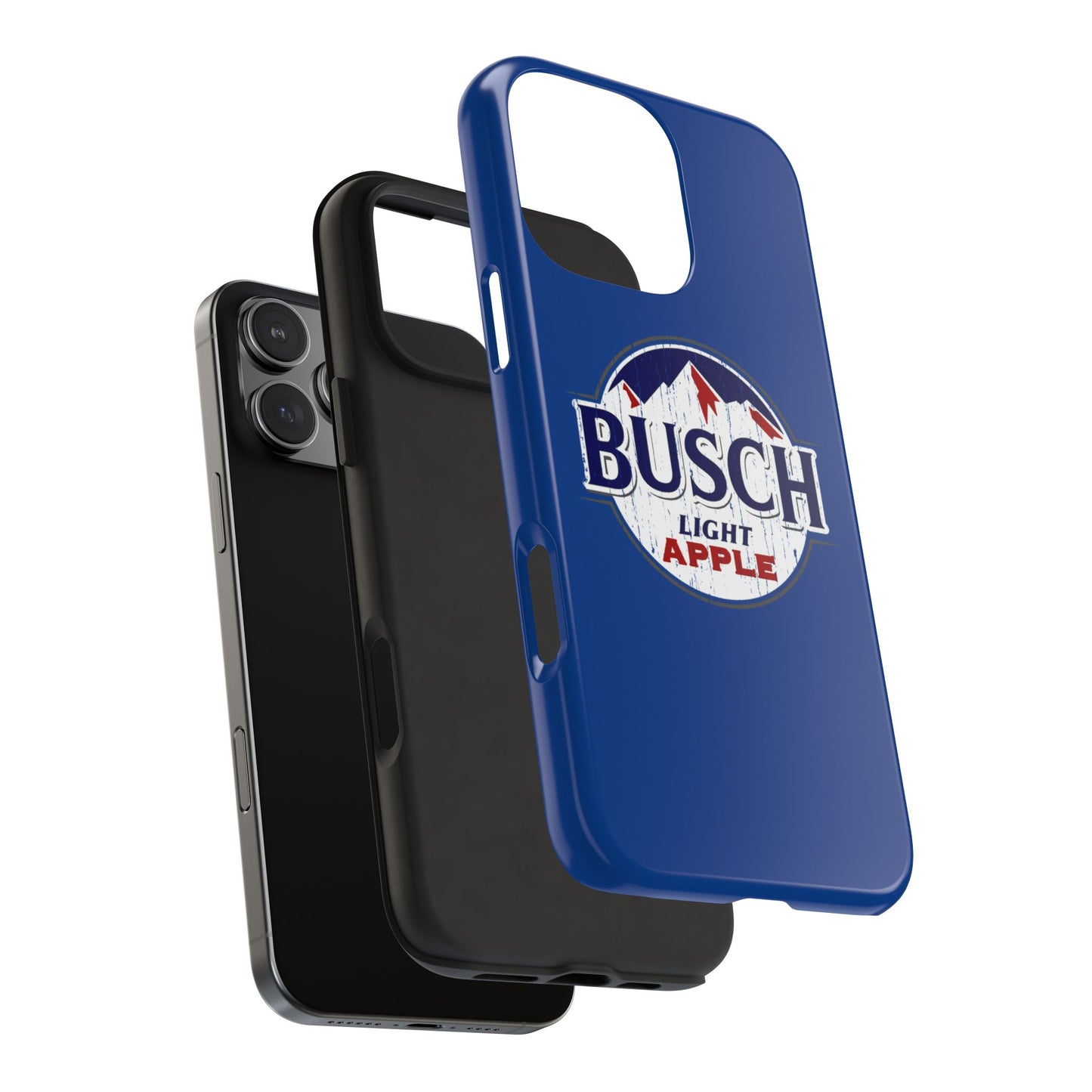 Dark Blue Busch Apple Phone Case