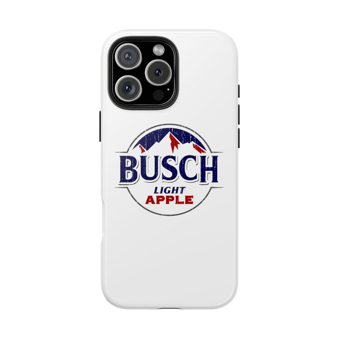 White Busch Apple Phone Case