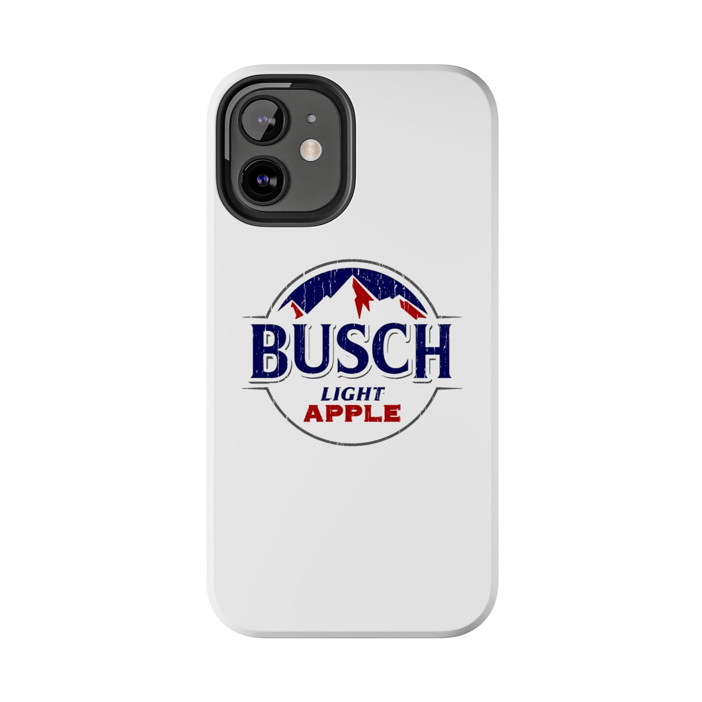 White Busch Apple Phone Case