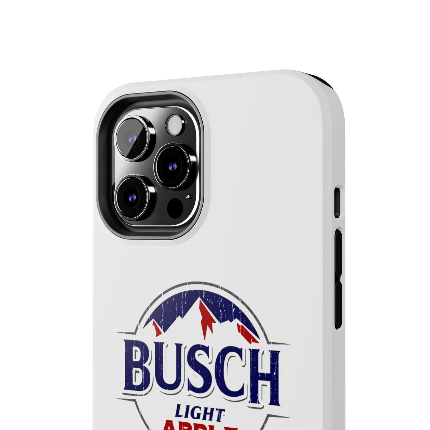 White Busch Apple Phone Case