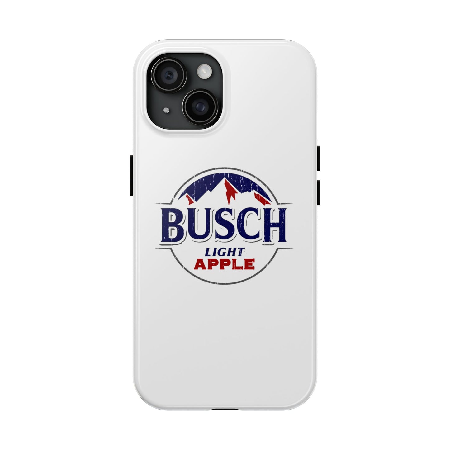 White Busch Apple Phone Case