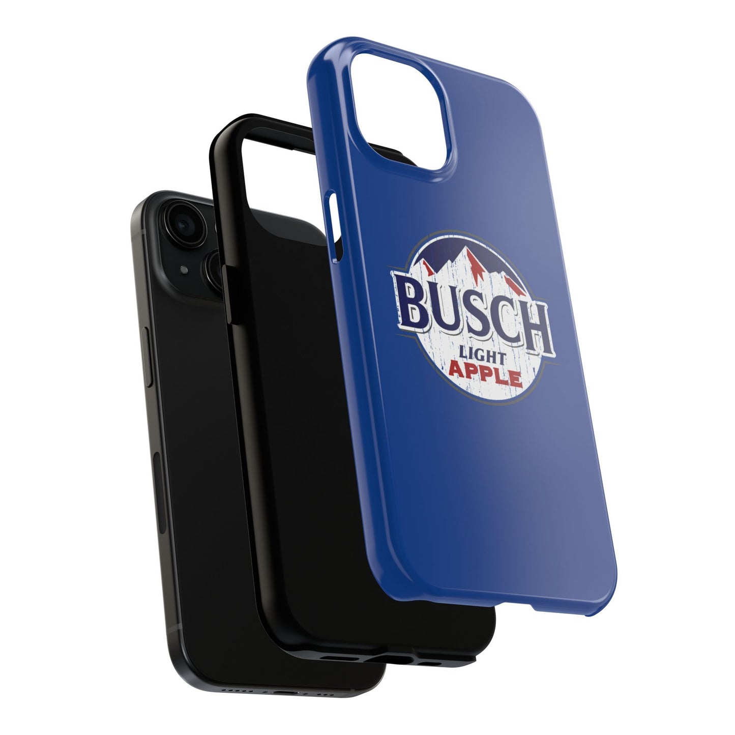 Dark Blue Busch Apple Phone Case