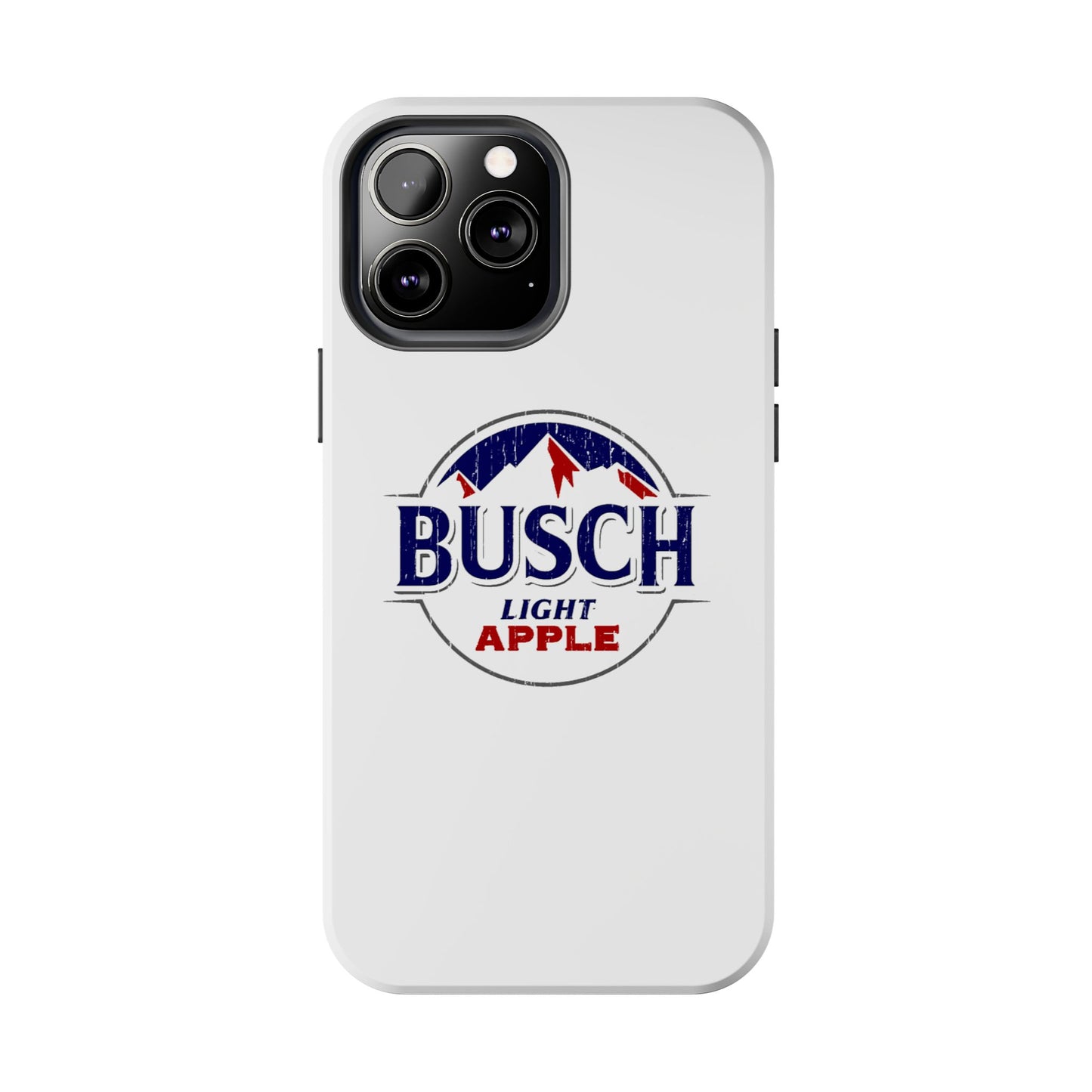 White Busch Apple Phone Case