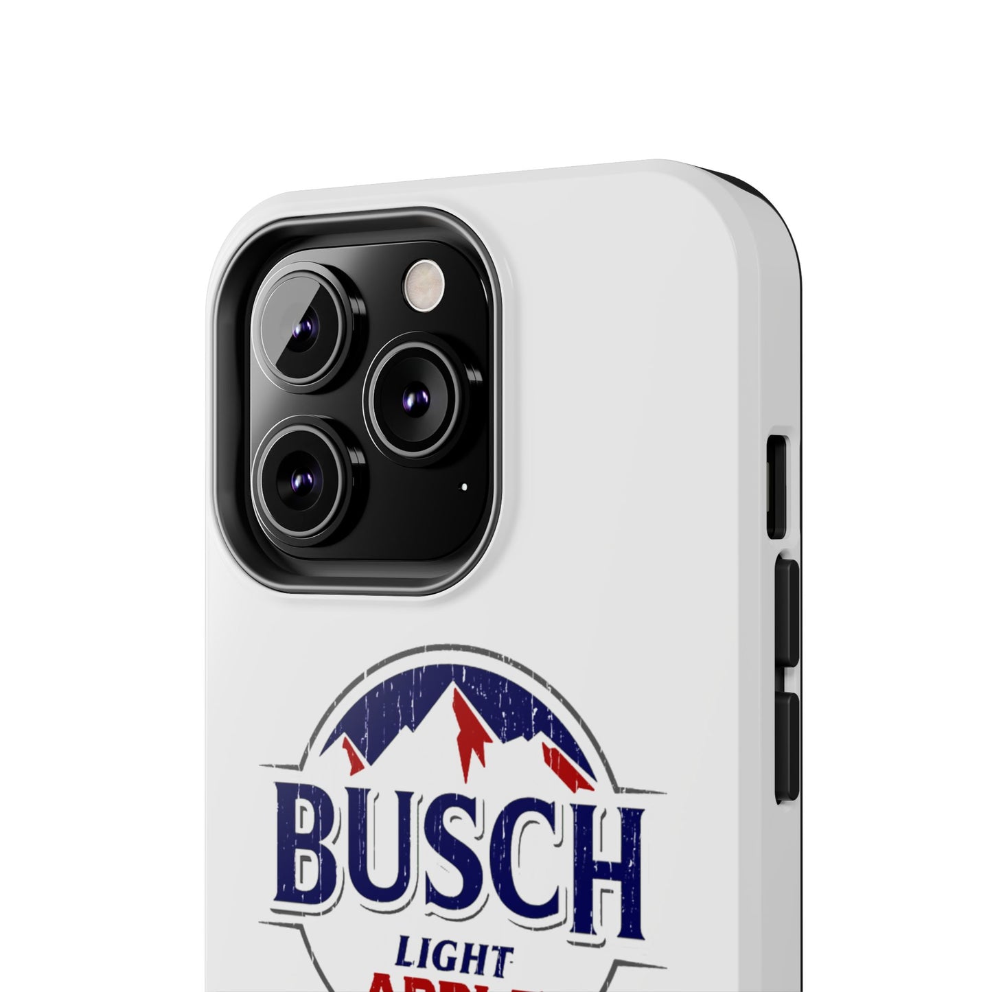 White Busch Apple Phone Case