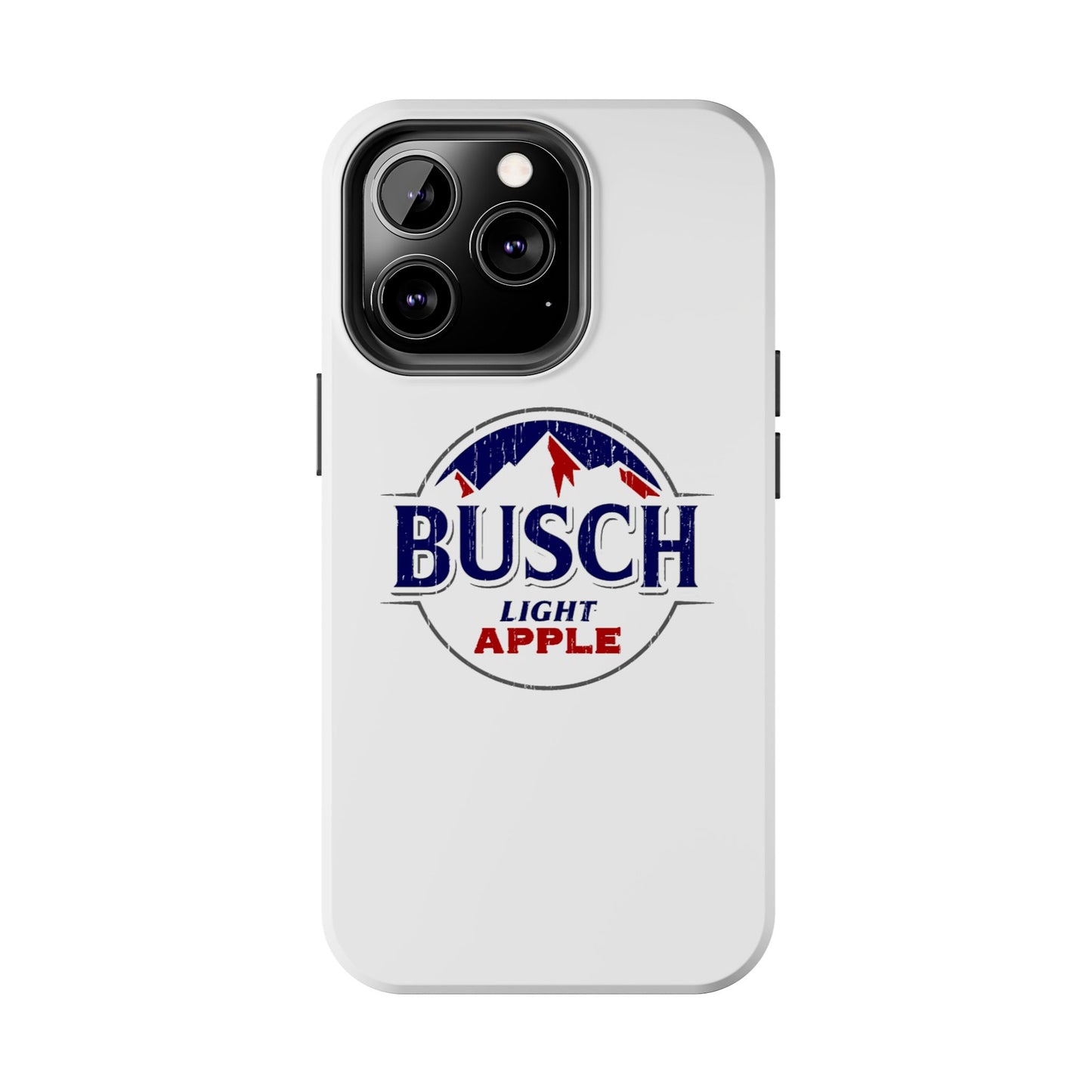 White Busch Apple Phone Case