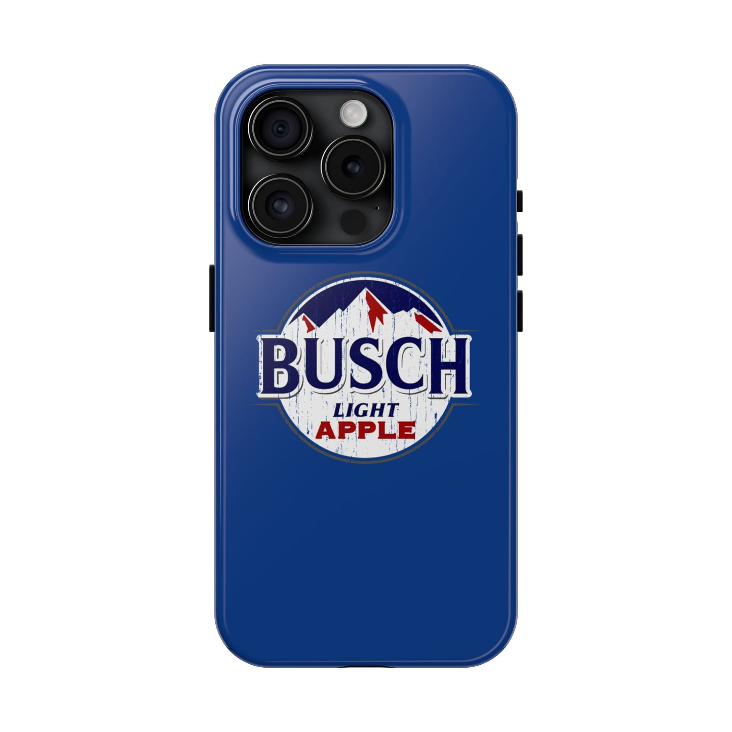 Dark Blue Busch Apple Phone Case