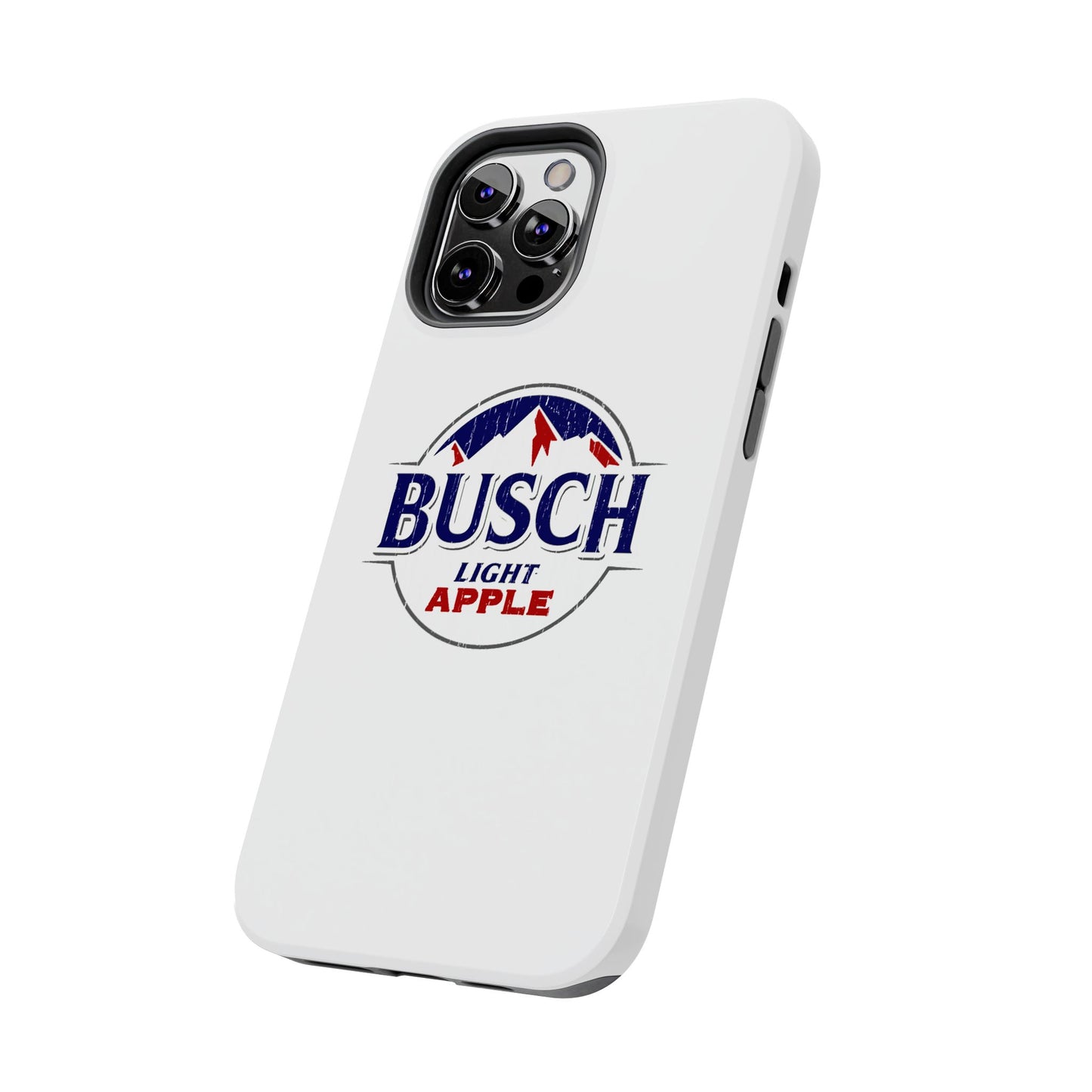 White Busch Apple Phone Case