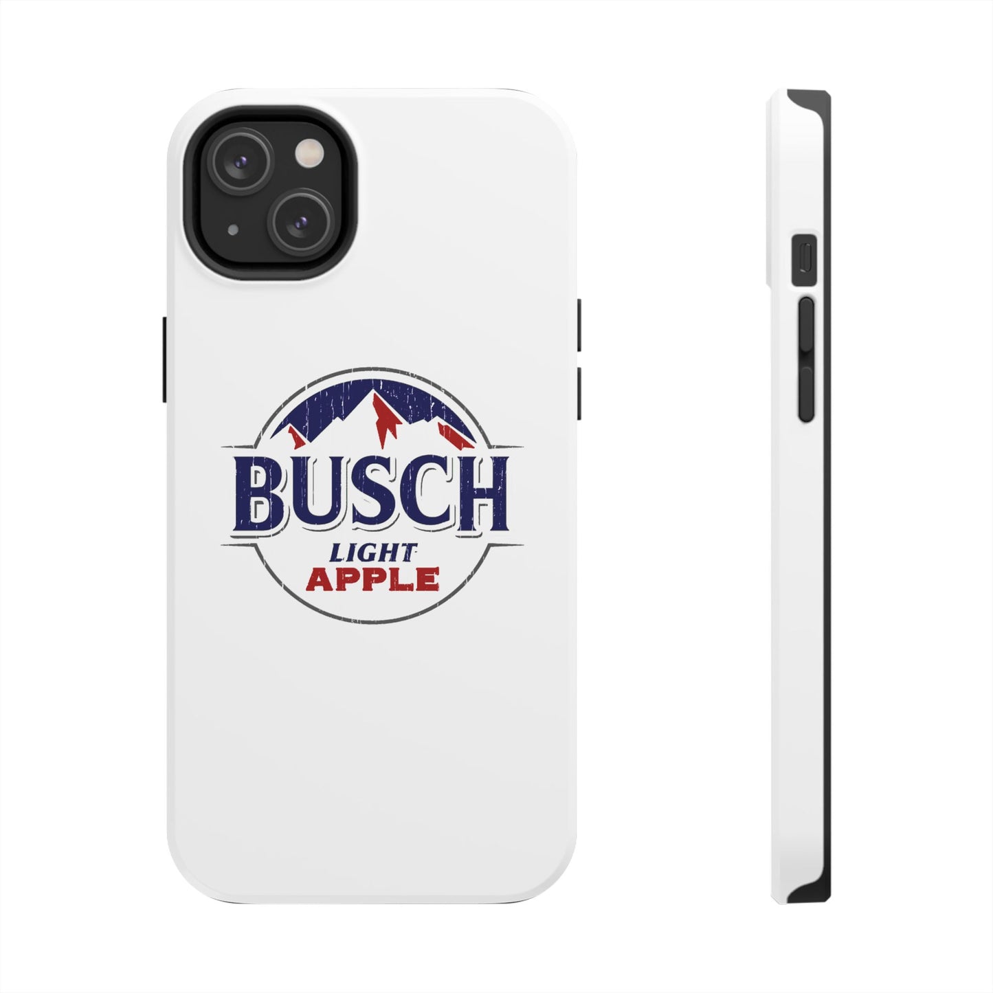 White Busch Apple Phone Case