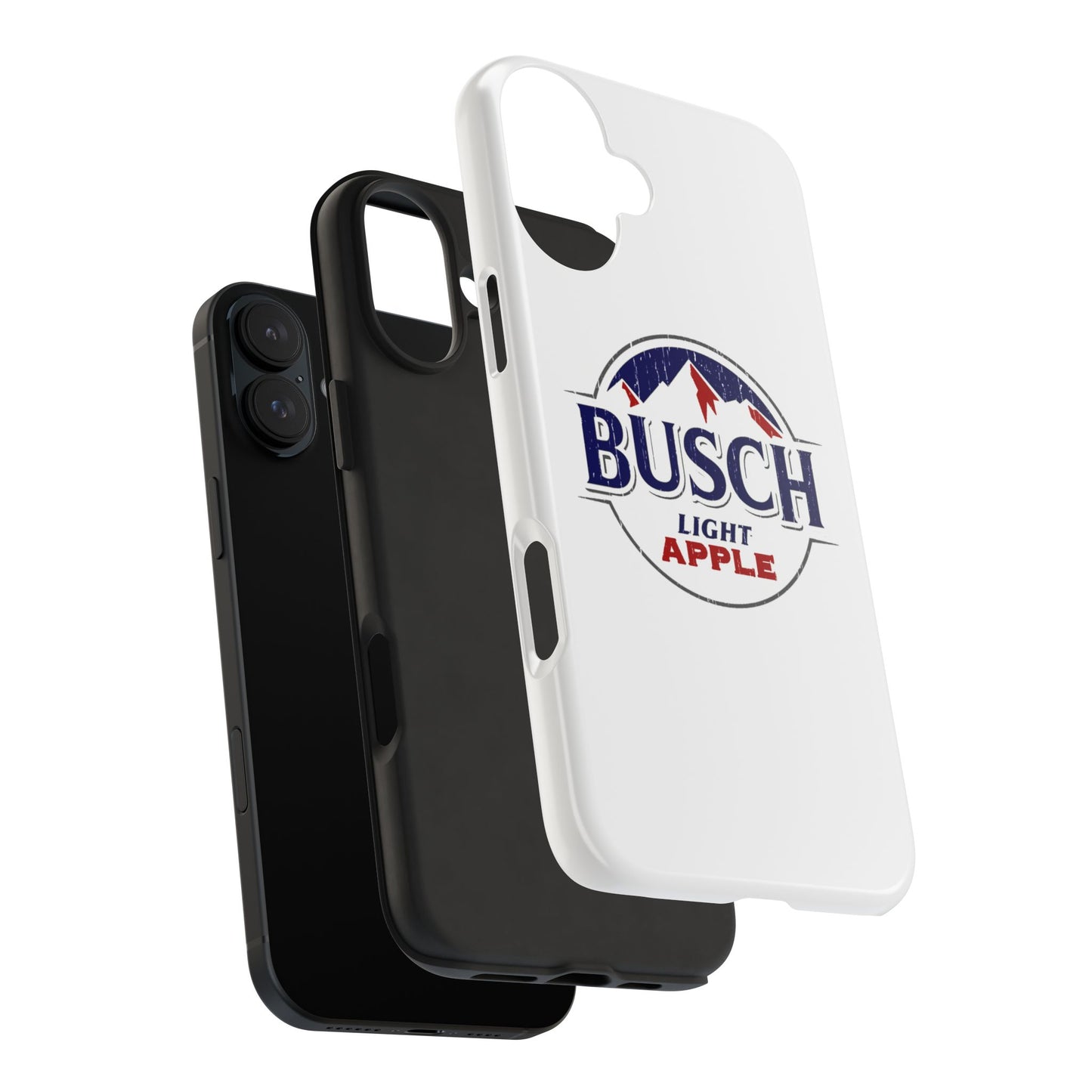 White Busch Apple Phone Case