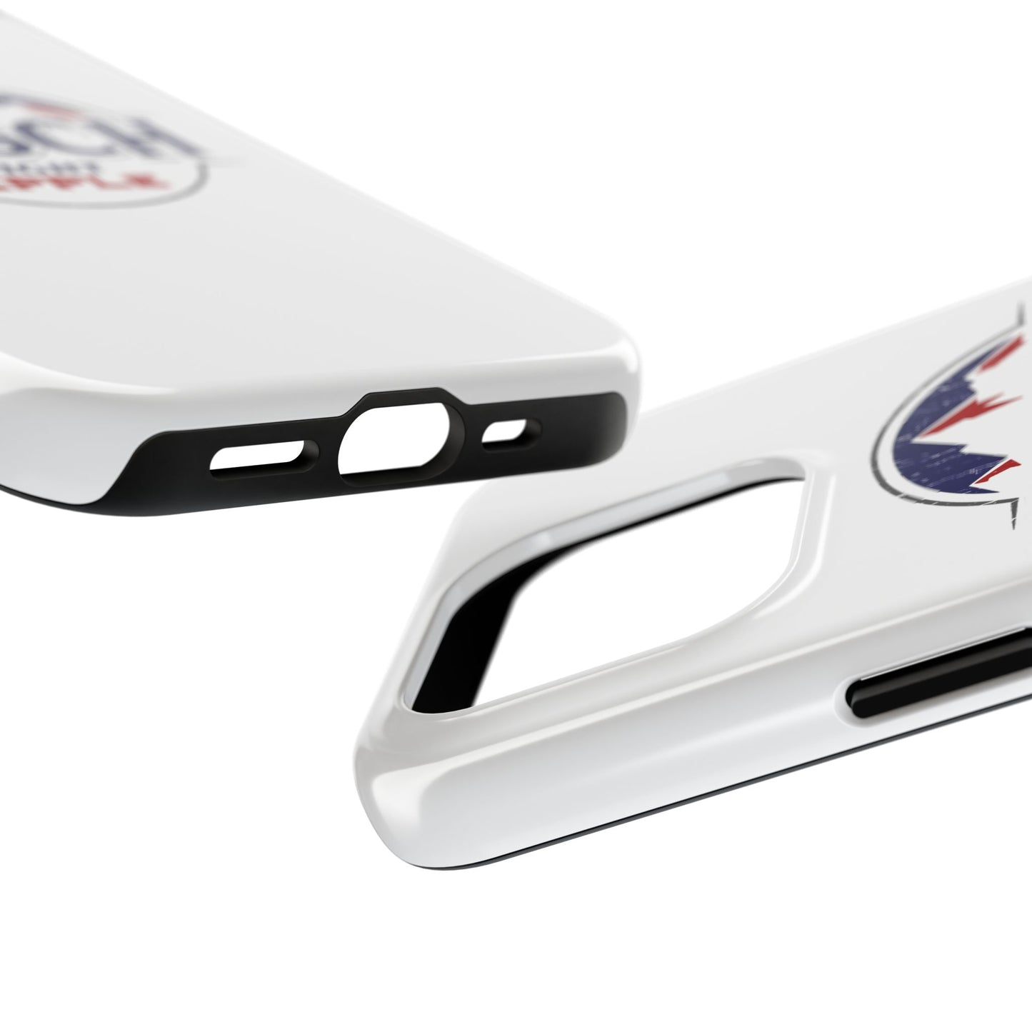 White Busch Apple Phone Case