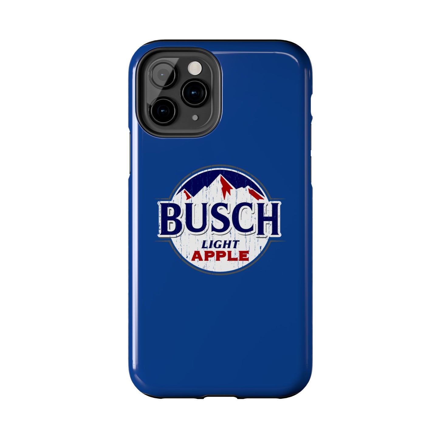 Dark Blue Busch Apple Phone Case