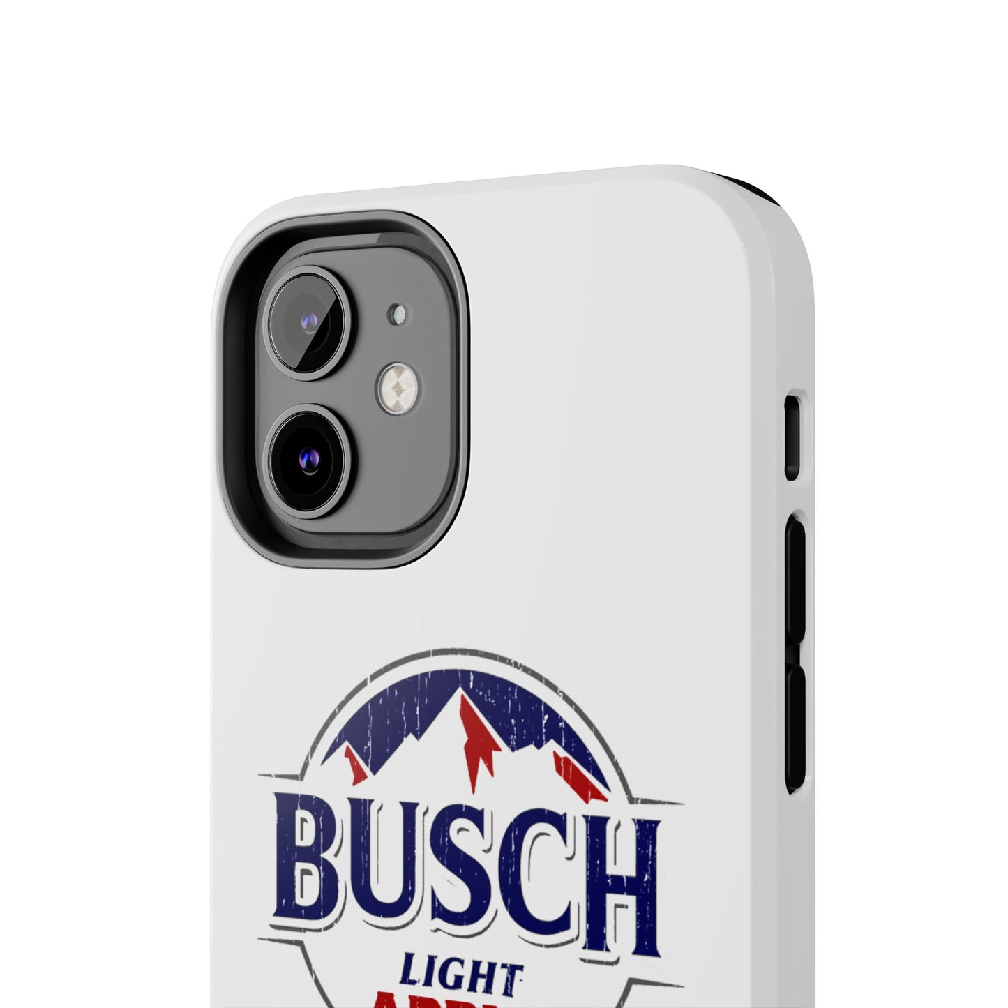White Busch Apple Phone Case