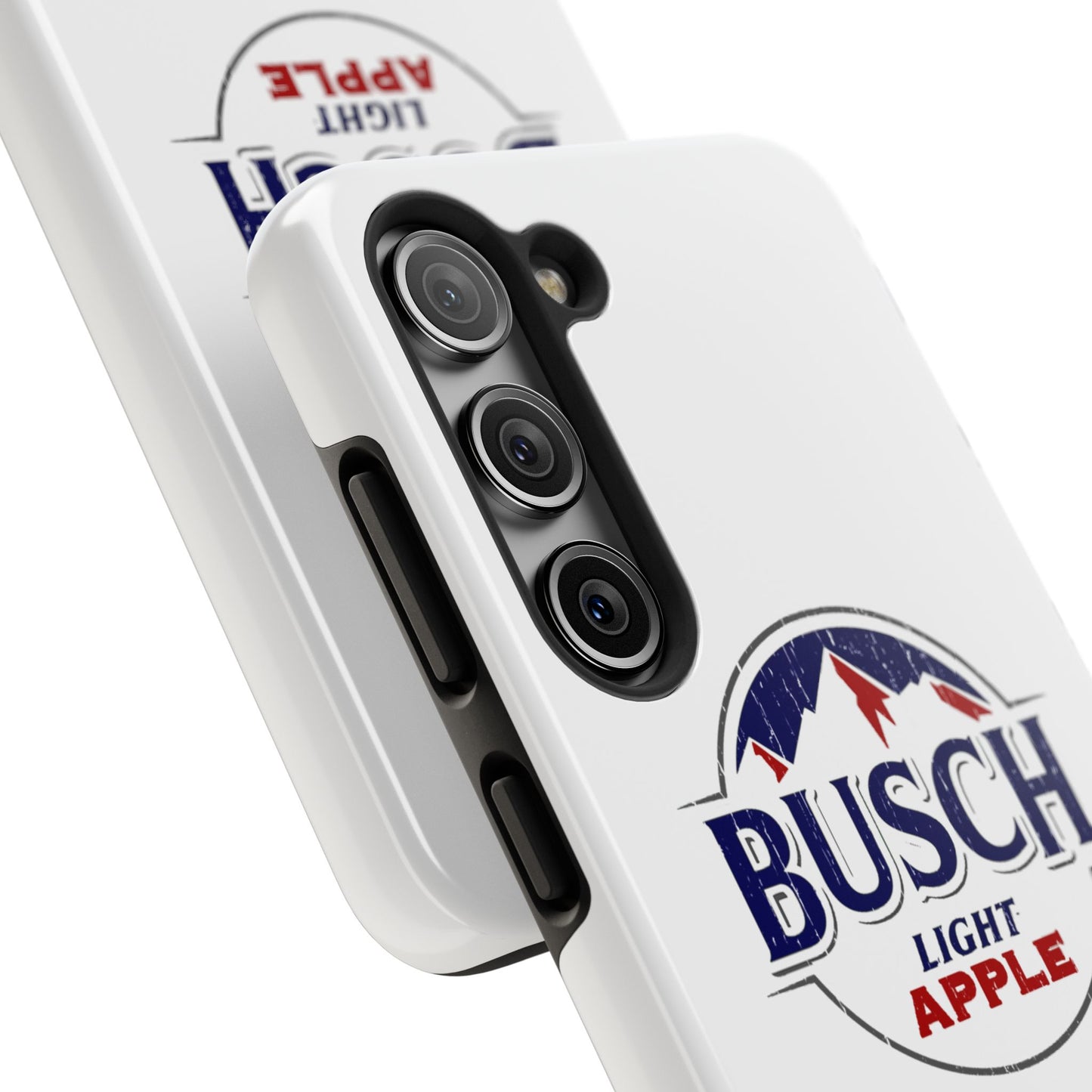 White Busch Apple Phone Case