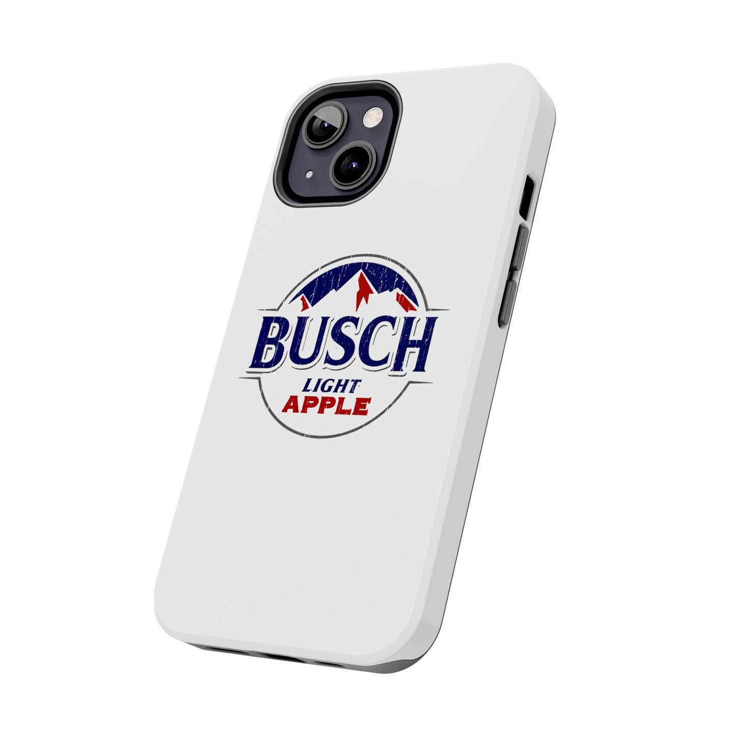 White Busch Apple Phone Case