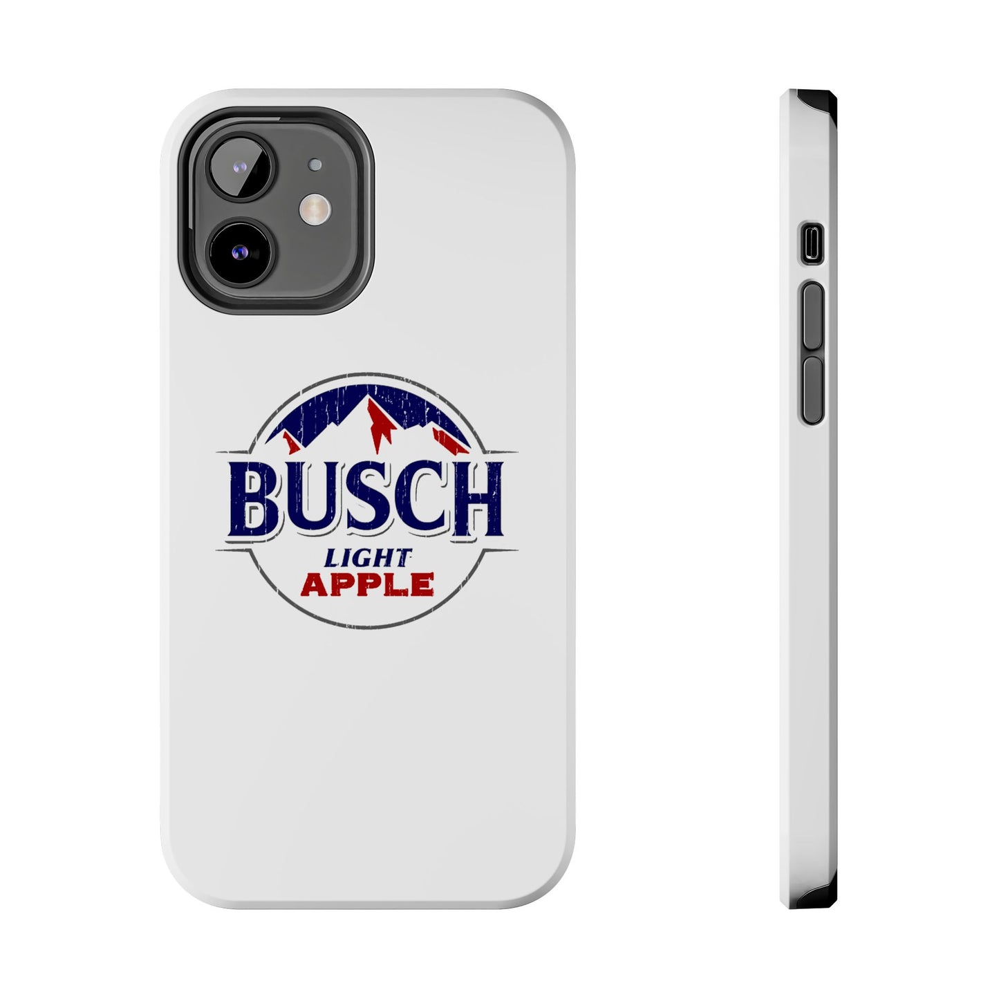 White Busch Apple Phone Case