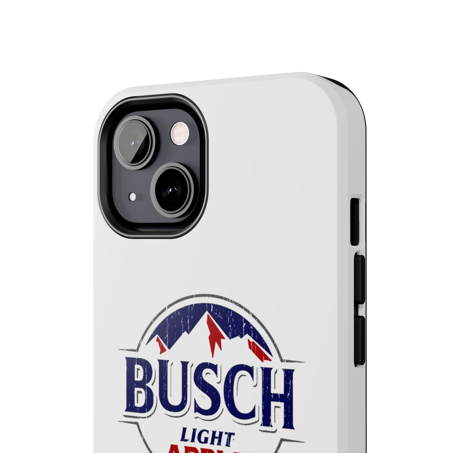 White Busch Apple Phone Case