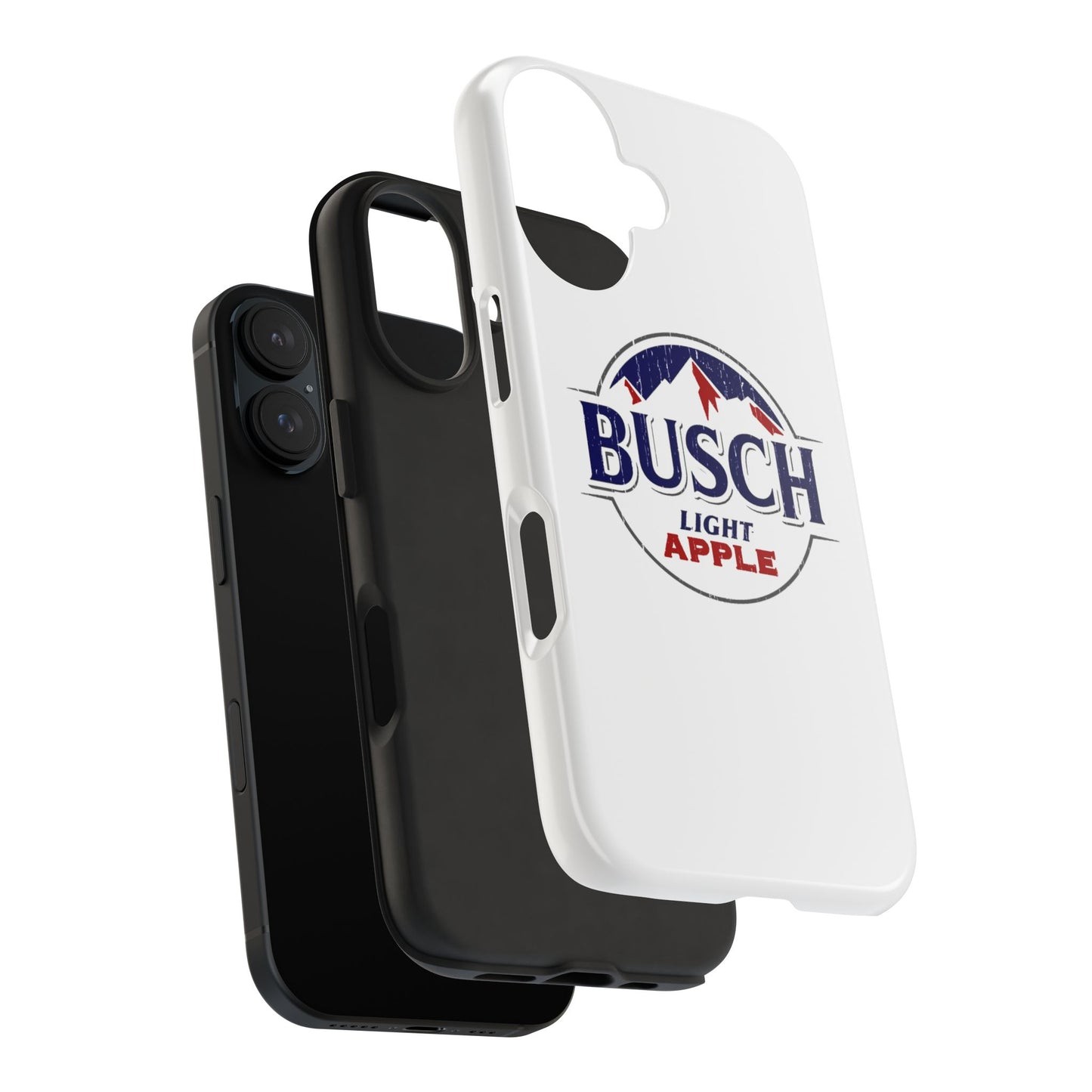 White Busch Apple Phone Case