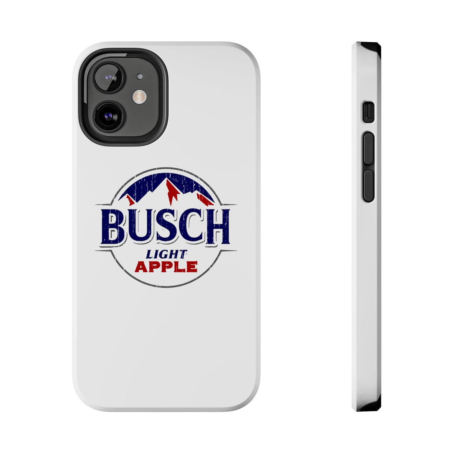 White Busch Apple Phone Case