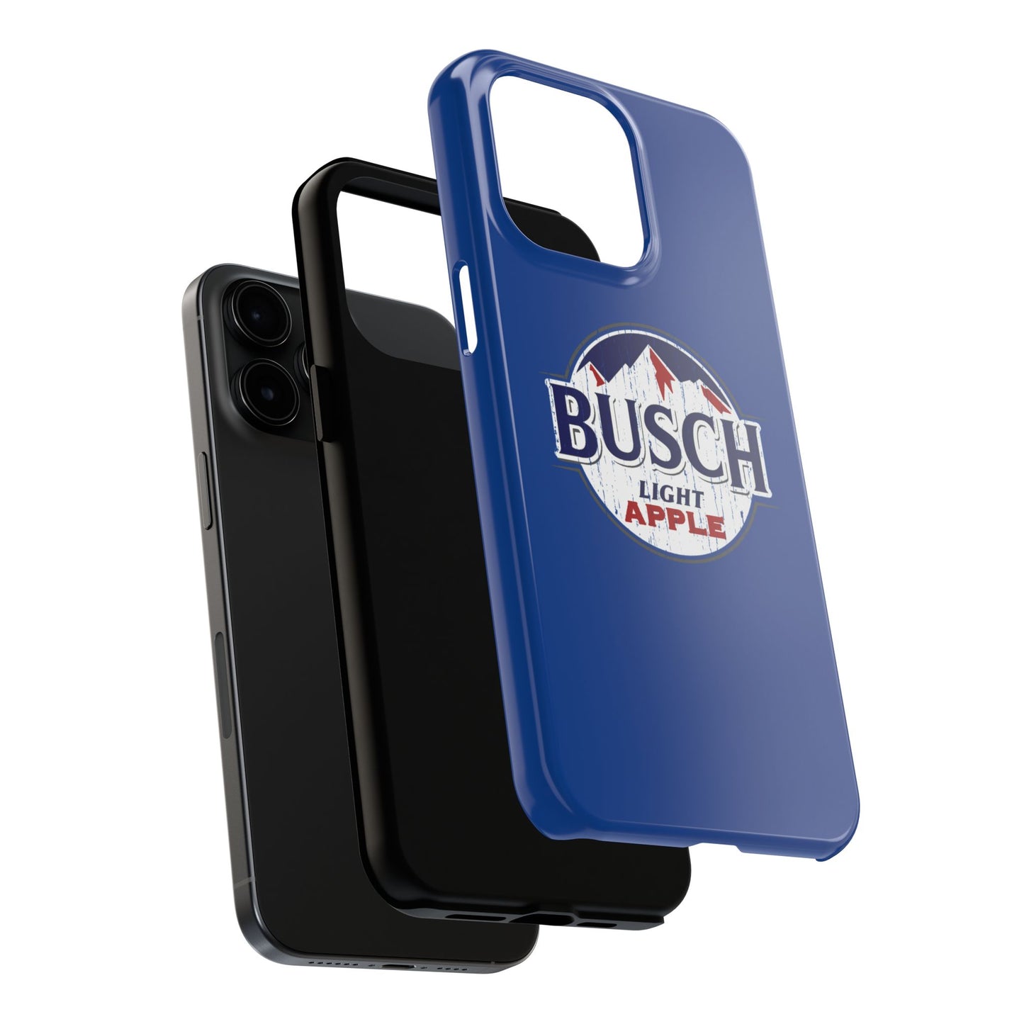Dark Blue Busch Apple Phone Case