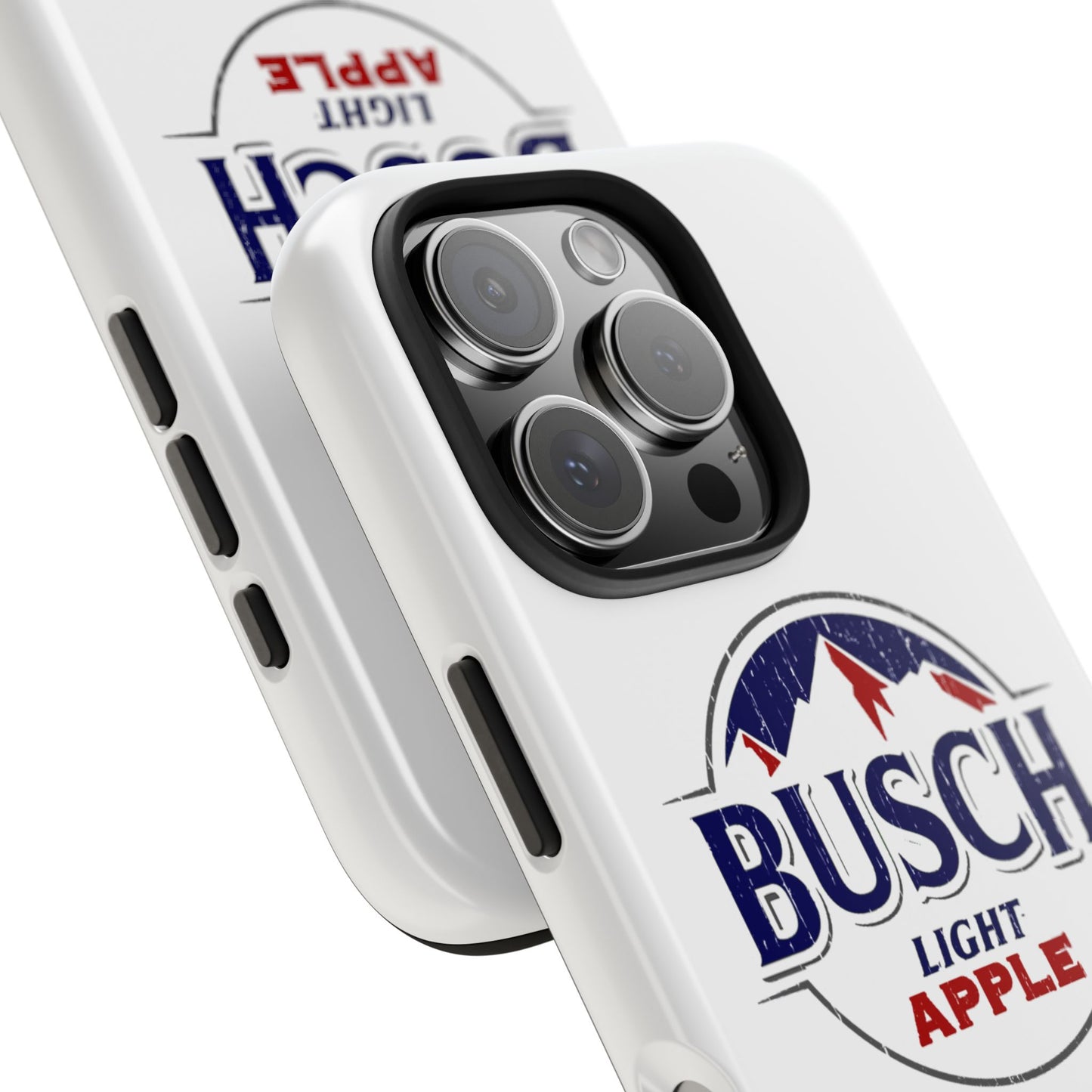 White Busch Apple Phone Case