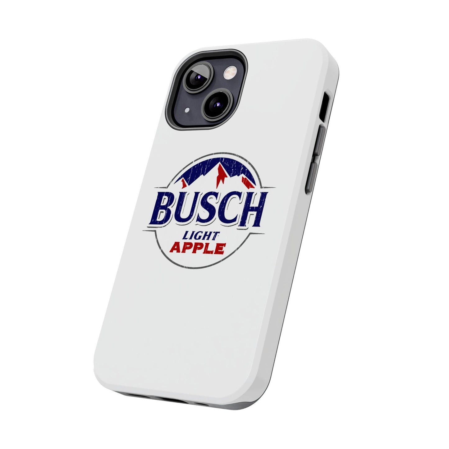 White Busch Apple Phone Case