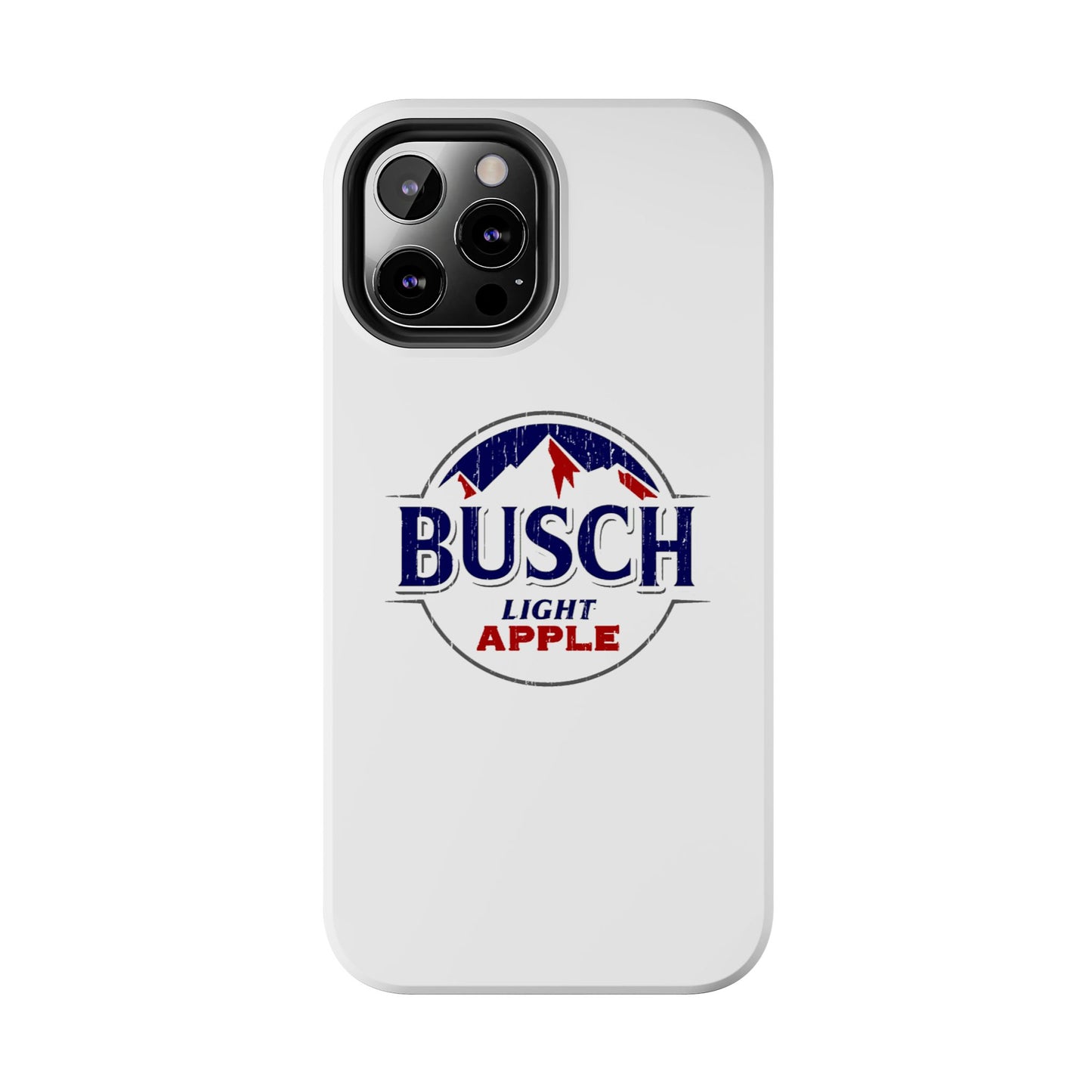 White Busch Apple Phone Case