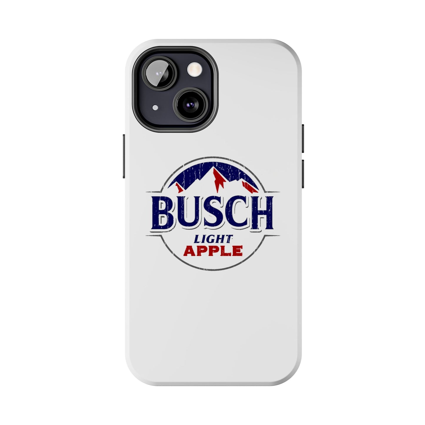 White Busch Apple Phone Case