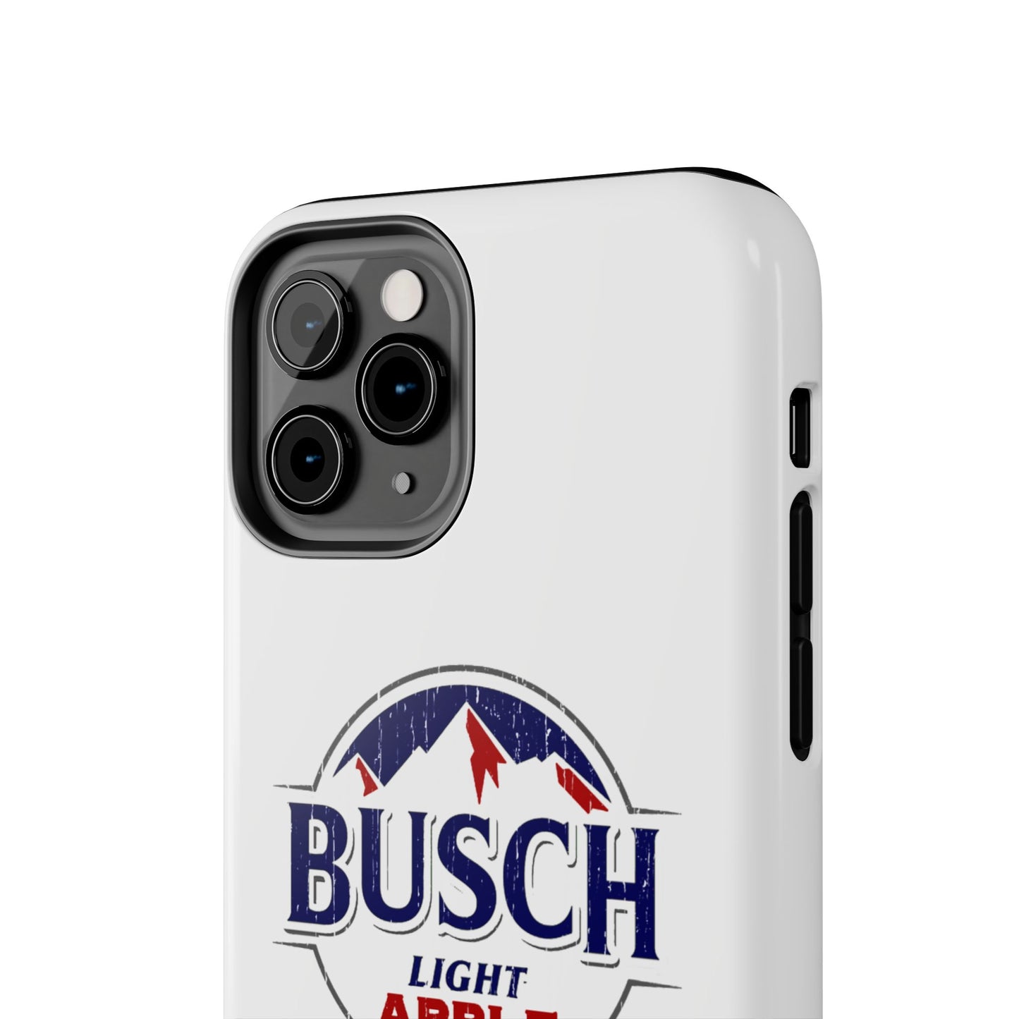 White Busch Apple Phone Case