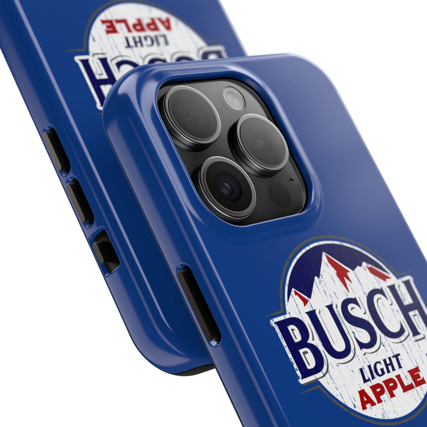Dark Blue Busch Apple Phone Case