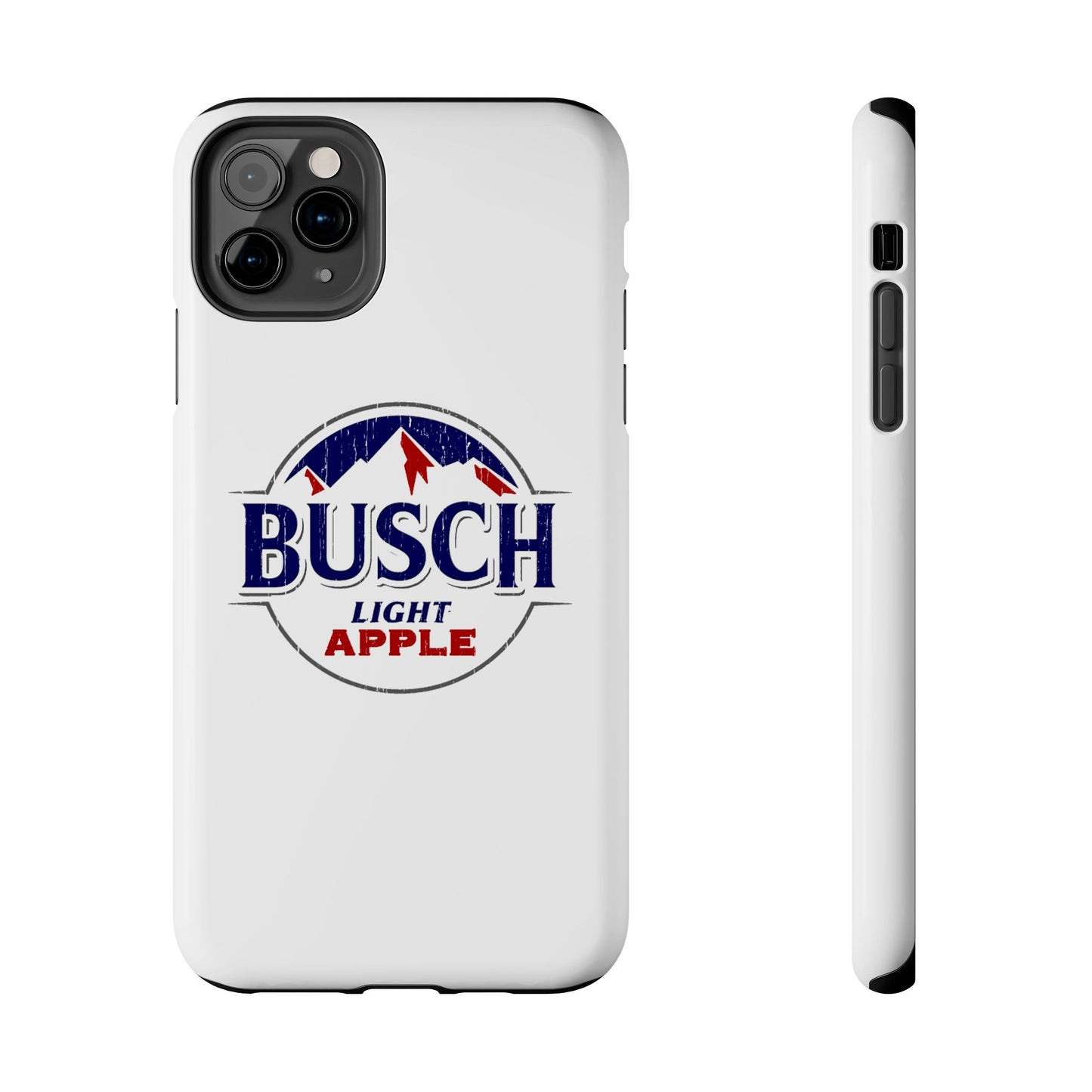 White Busch Apple Phone Case