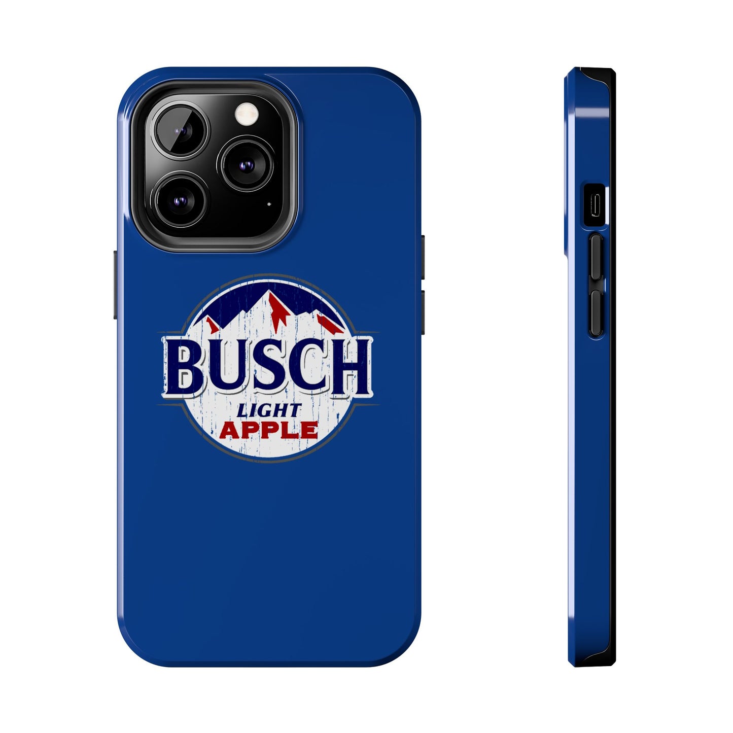 Dark Blue Busch Apple Phone Case