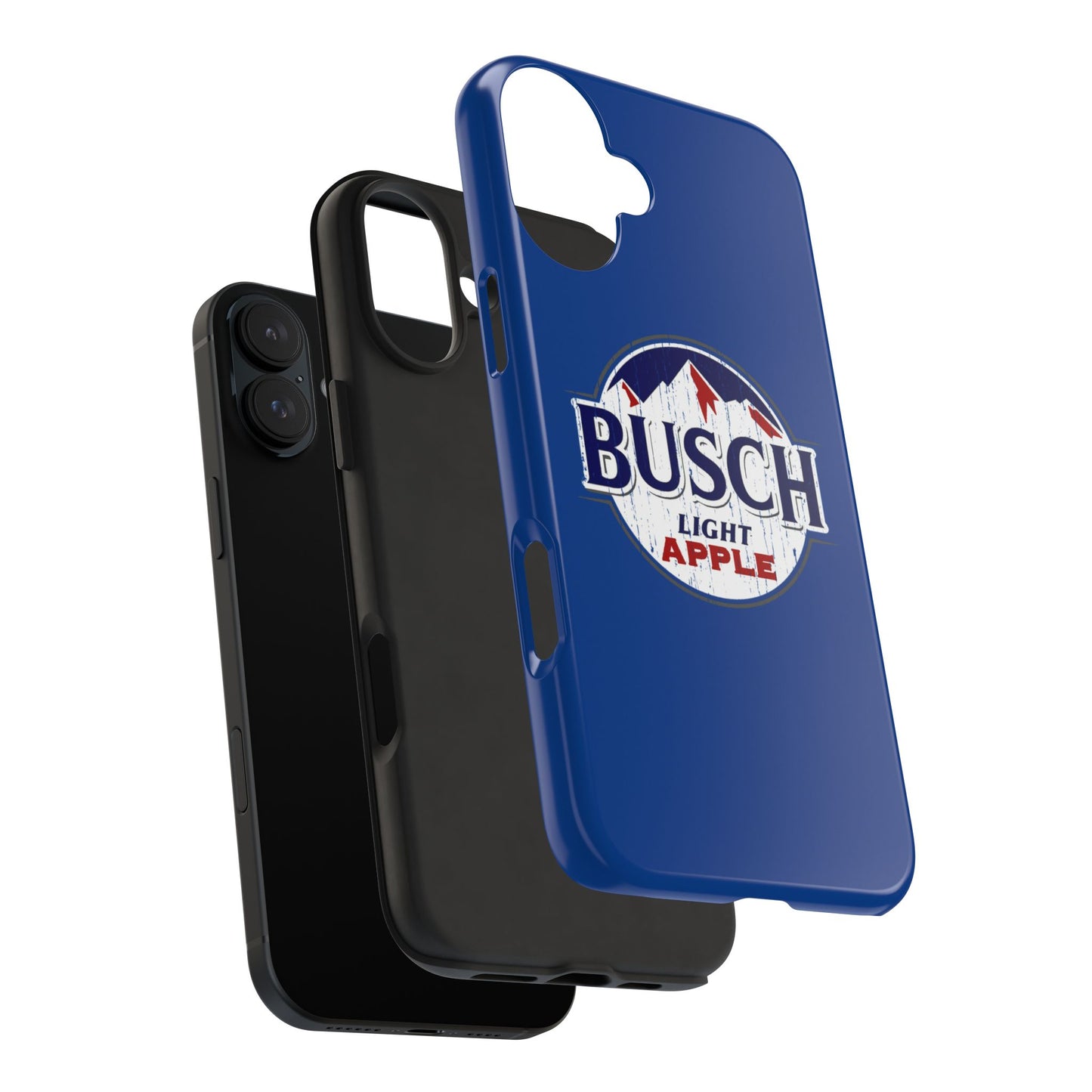 Dark Blue Busch Apple Phone Case