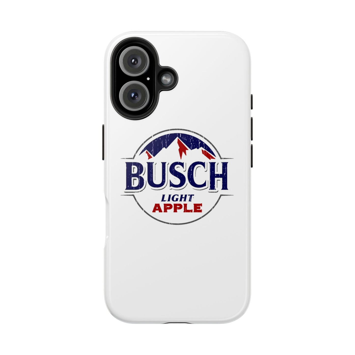 White Busch Apple Phone Case