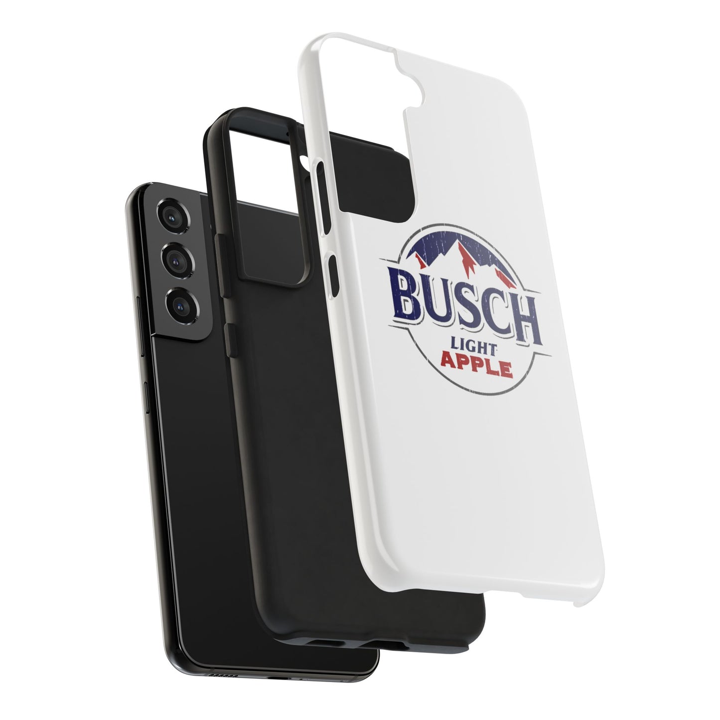 White Busch Apple Phone Case