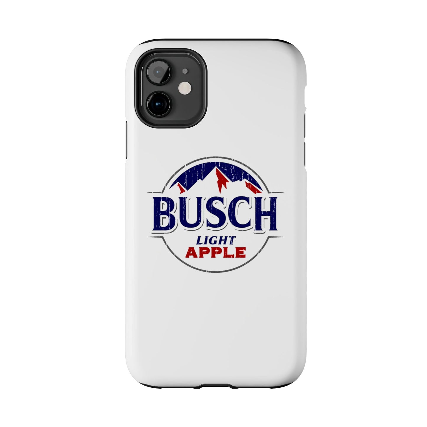 White Busch Apple Phone Case