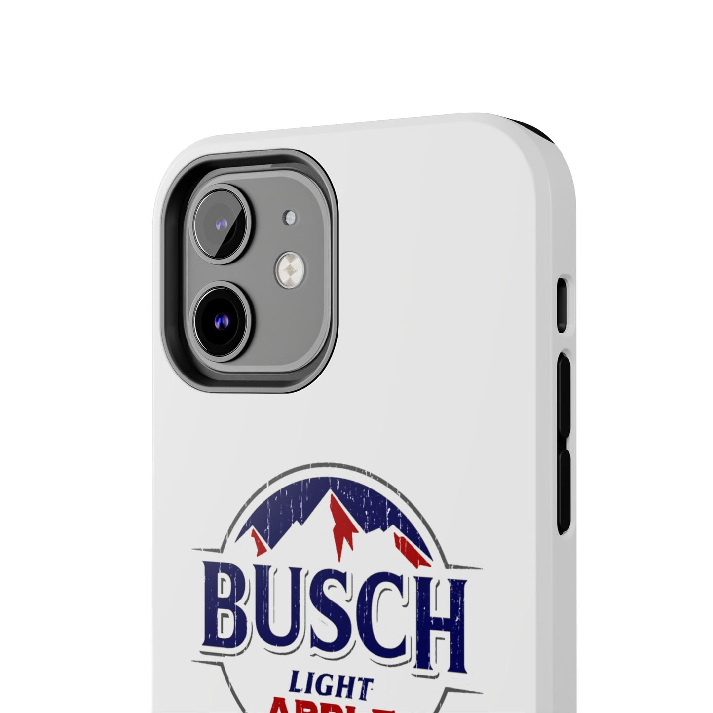 White Busch Apple Phone Case