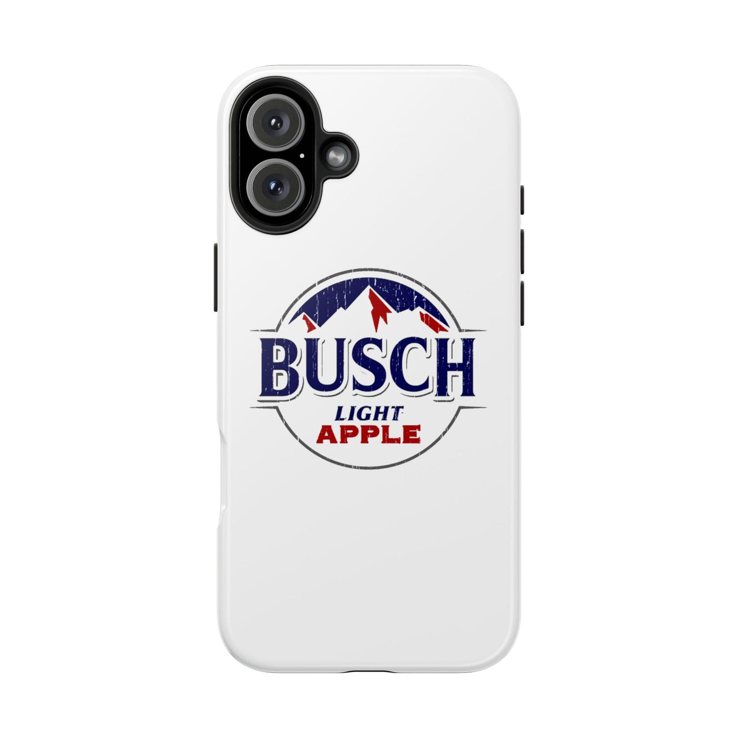 White Busch Apple Phone Case